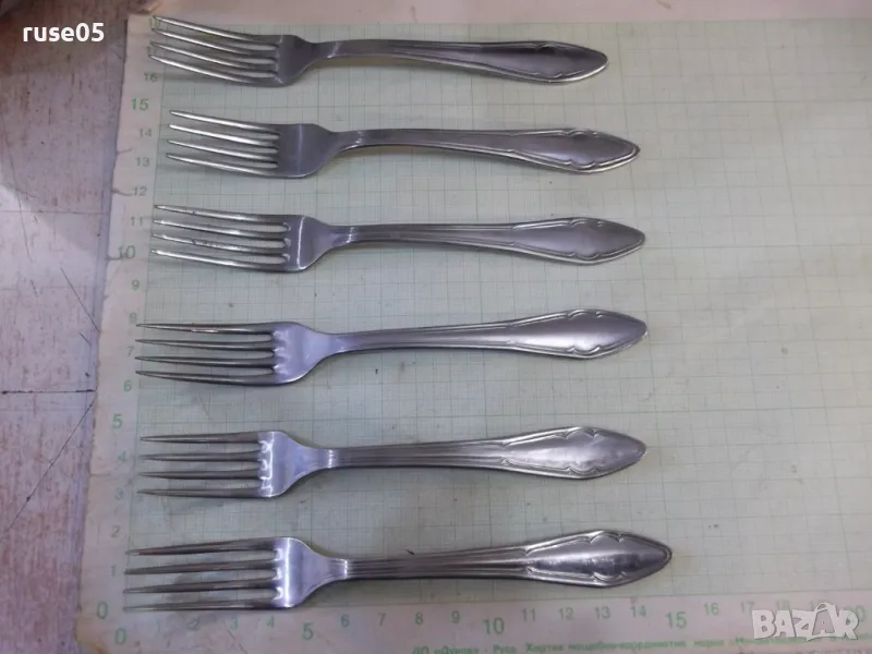 Лот от 6 бр. вилици от завод "П.Денев-Габрово" - 1, снимка 1