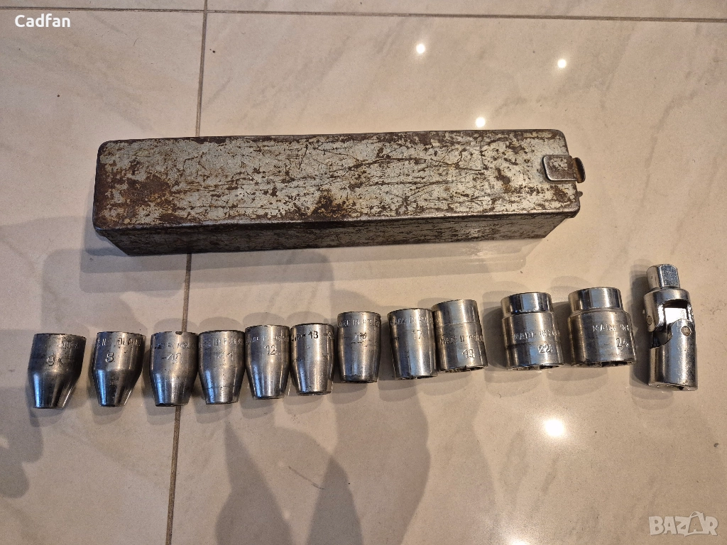 Комплект вложки дванадесетостен 1/2" 8-24мм, снимка 1