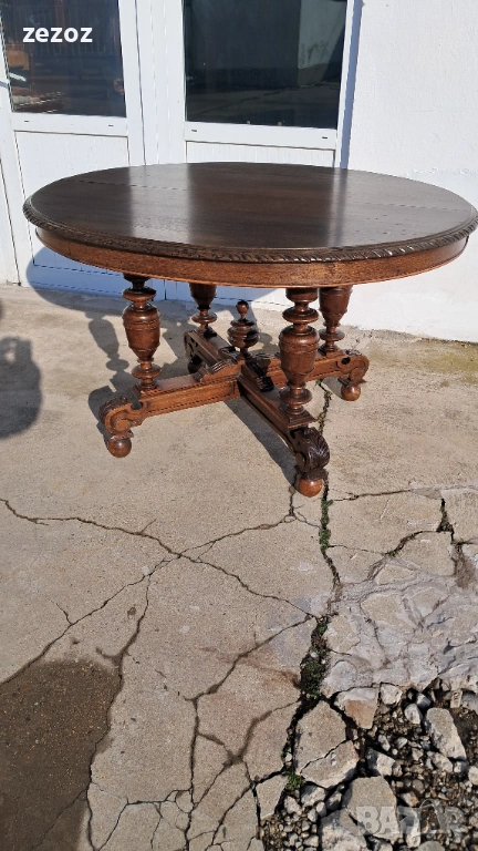 Маса антикварна масив №120, снимка 1