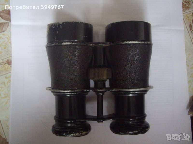 Стар немски бинокъл от войната., снимка 1