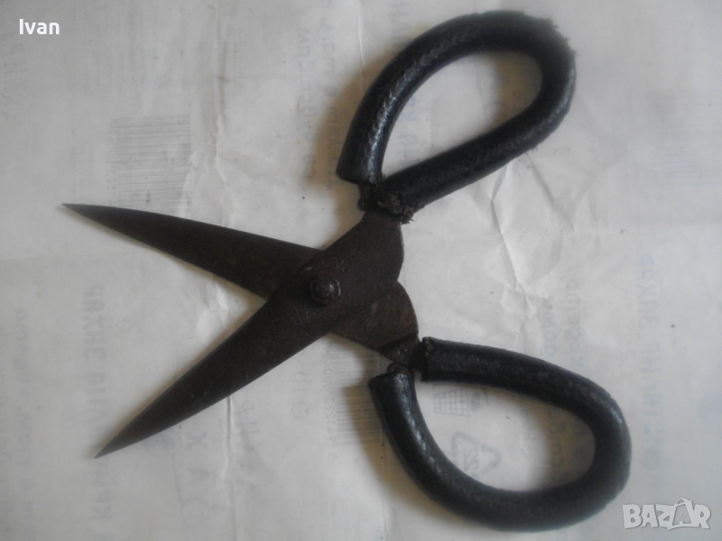 Ретро винтидж стара българска Соц НРБ ръчна ножица голяма 295мм с отваряне 155мм ОТЛИЧНО СЪСТОЯНИЕ, снимка 1