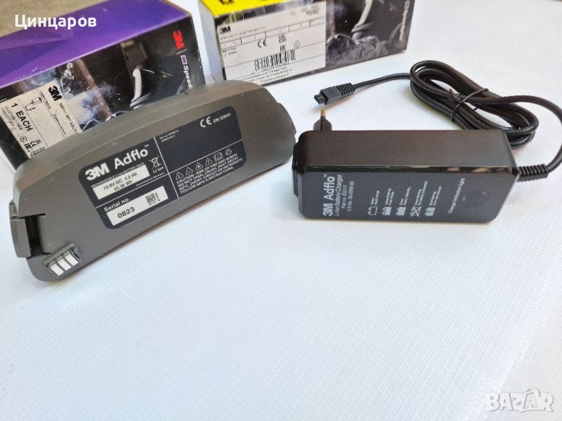 3M Speedglas ADFLO система въздух смарт зарядно и високо капацитивна литиево йонна батерия, снимка 1