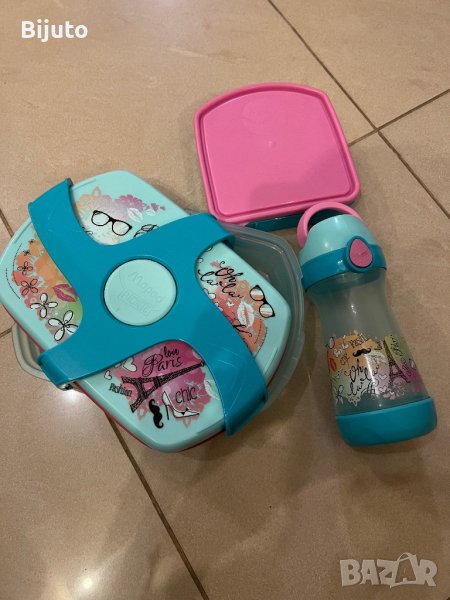 Комплект Mupet-2бр кутии и  шише, снимка 1