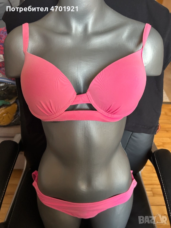 Розов бански от две части, снимка 1