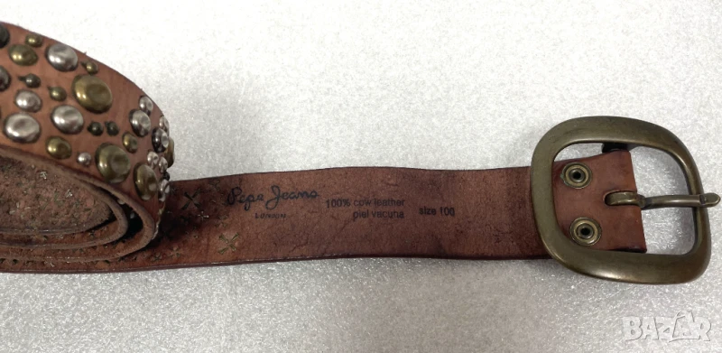 Оригинален! Готин! Колан Pepe Jeans London 100% Телешка кожа, снимка 1