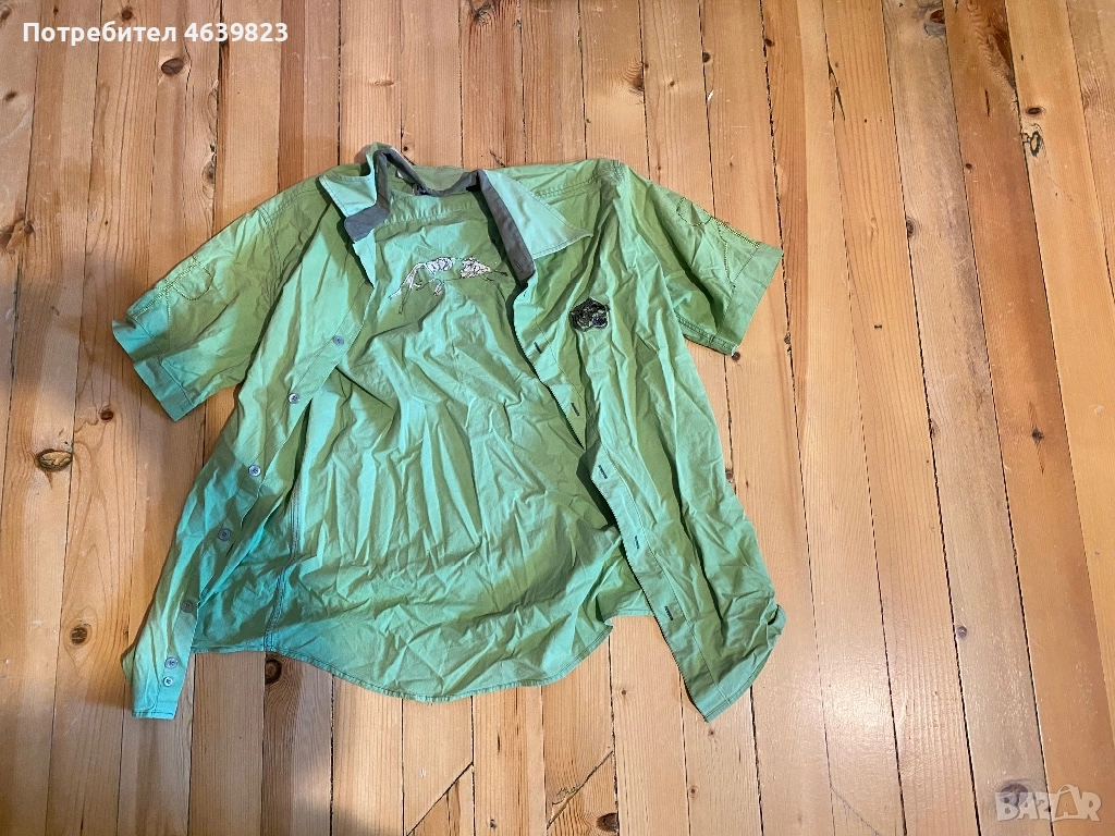 Зелена мъжка риза, снимка 1