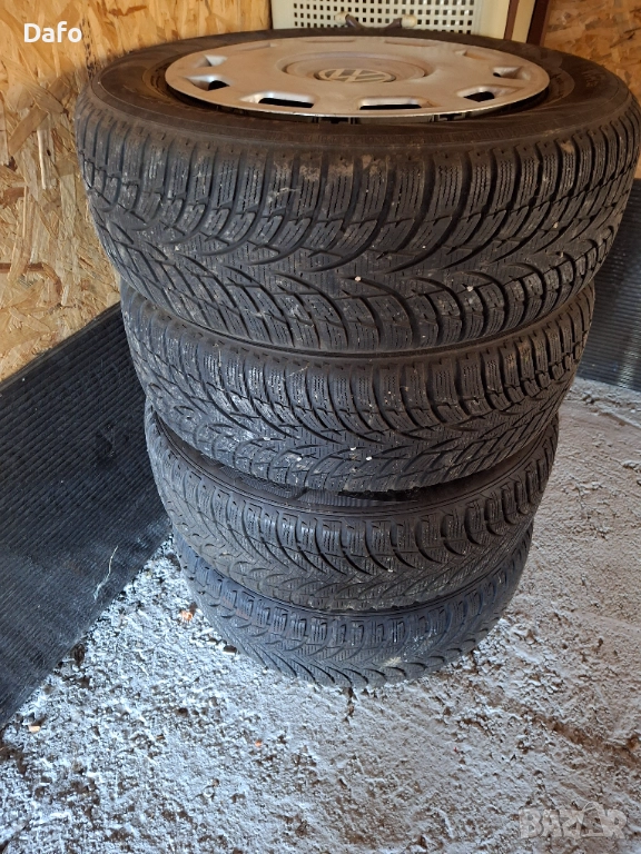 Зимни гуми с джанти 195 × 65 ×15, снимка 1