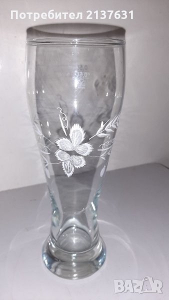 НОВА !.КРИСТАЛНА ЧАША - РЪЧНО РИСУВАНА , снимка 1