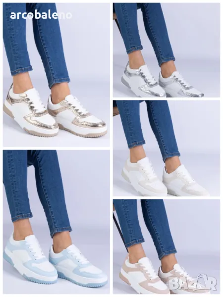 Дамски ниски кецове с дебела подметка Undina, 5цвята , снимка 1