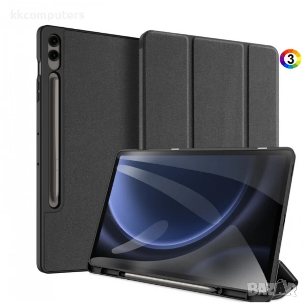 Samsung Galaxy Tab S9 FE+ DUX DUCIS Кожен Калъф и Протектор, снимка 1