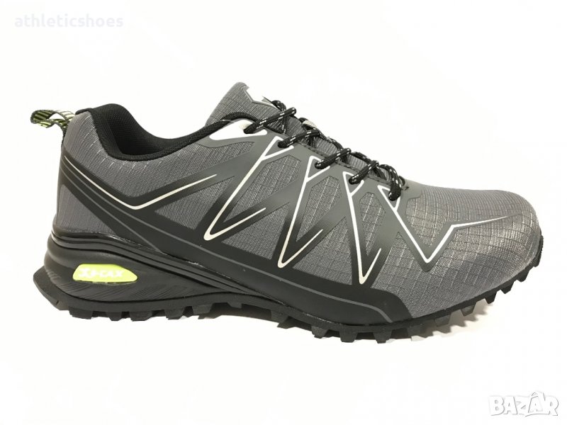 Мъжки маратонки с водоотблъскваща материя в сиво -209, снимка 1