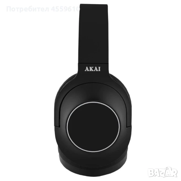 Безжични слушалки с Bluetooth, време за възпроизвеждане 7 часа, радио AKAI BTH-P23, снимка 1