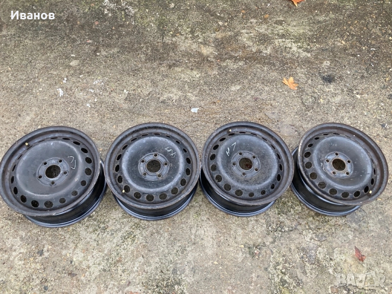 5x114.3x16 Стоманени джанти 4 броя оригинални от Renault Grand Scenic, снимка 1