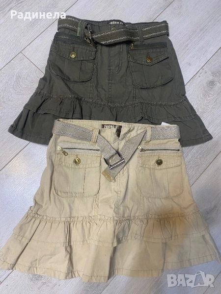 Детска пола-налична в два цвята с колан, снимка 1