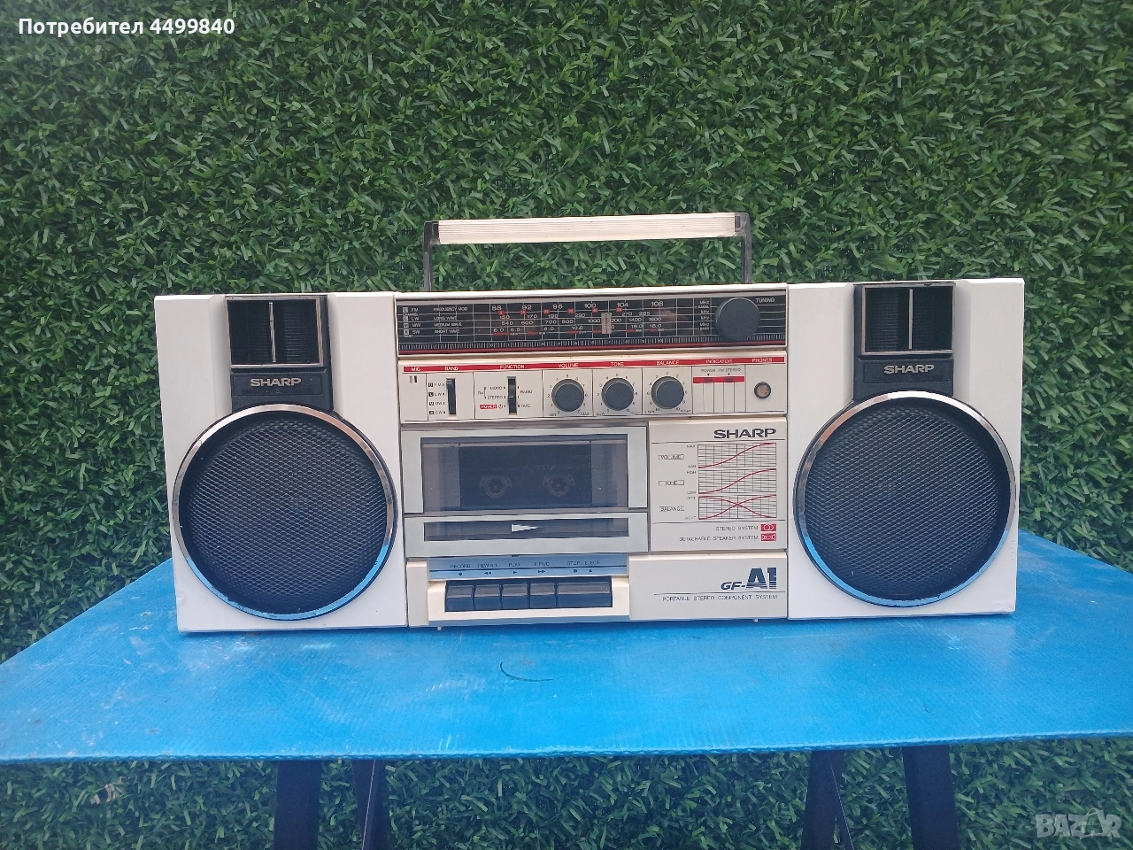 ПРОДАВАМ КАСЕТОФОН ( SHARP GF-A1 JAPAN), снимка 1