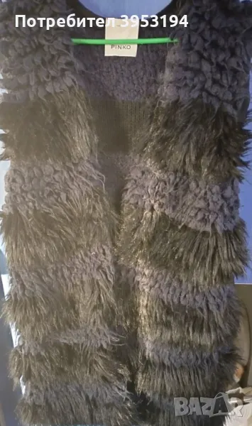 Дамски елек с косъм PINKO, снимка 1