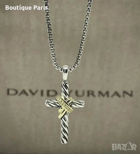 David Yurman оригинален кръст колие, снимка 1
