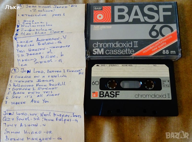 Аудиокасети BASF с Jean Michel Jarre и Jon Lord. , снимка 1