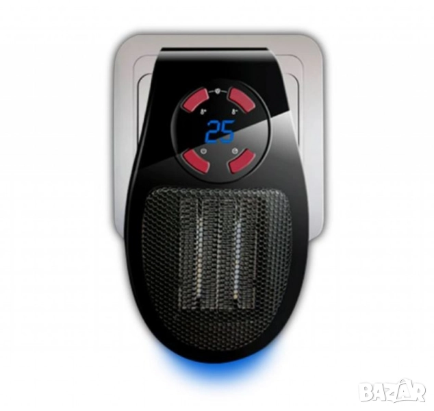 Мини керамичeн отоплител Taurus TROPICANO PLUG HEATER – 500W, дигитален дисплей, таймер, снимка 1