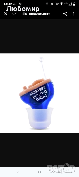 Слухови апарати TKING Mini CIC за подобряване на слуха (за ляво ухо), за ляво ухо, DL-C2B , снимка 1