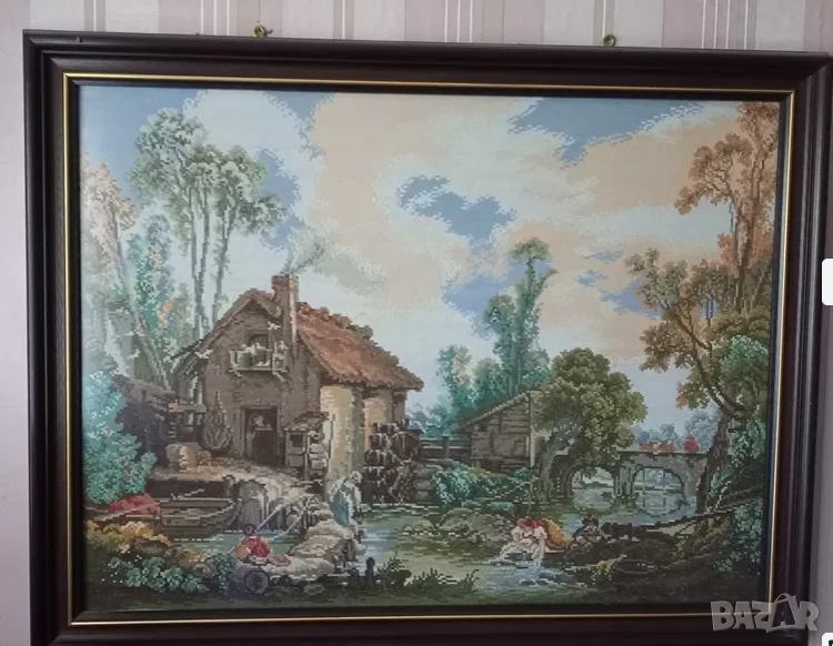 Продавам гоблен "Воденицата"на Боше, снимка 1