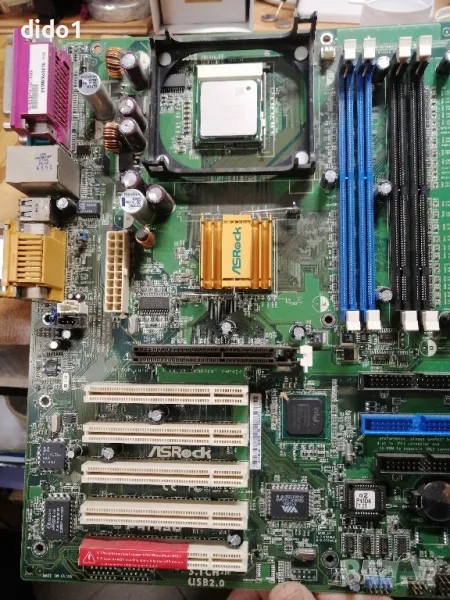 Дъно Asrock P4i45D mPGA 478B употребявано, снимка 1