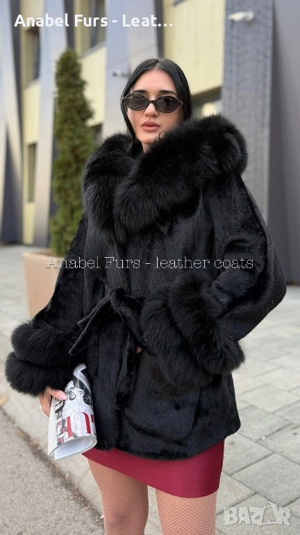 Дамско палто от естествен косъм лисица , снимка 1