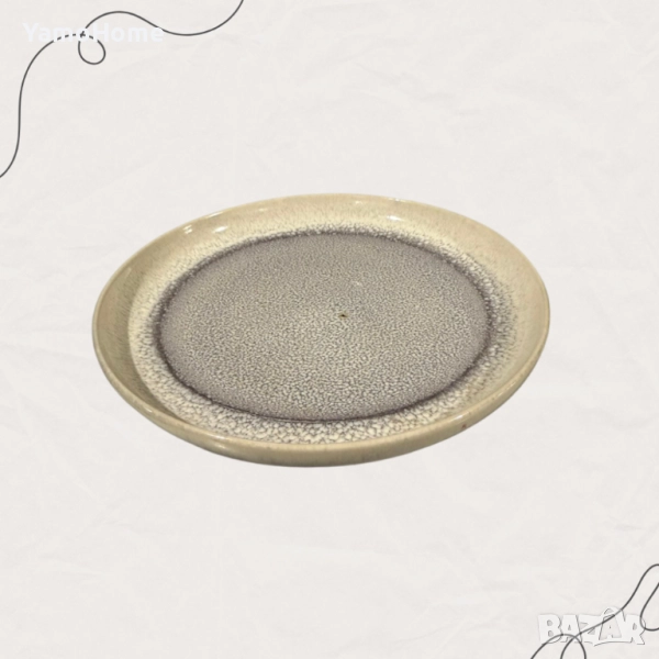 Малка подложна чиния "Мъглива елегантност" - 20см., снимка 1