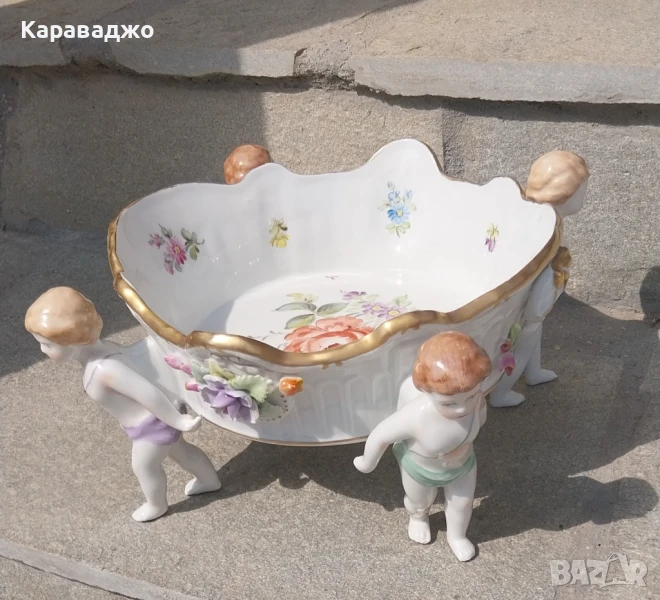 Порцеланова Фруктиера/Бонбониера, снимка 1