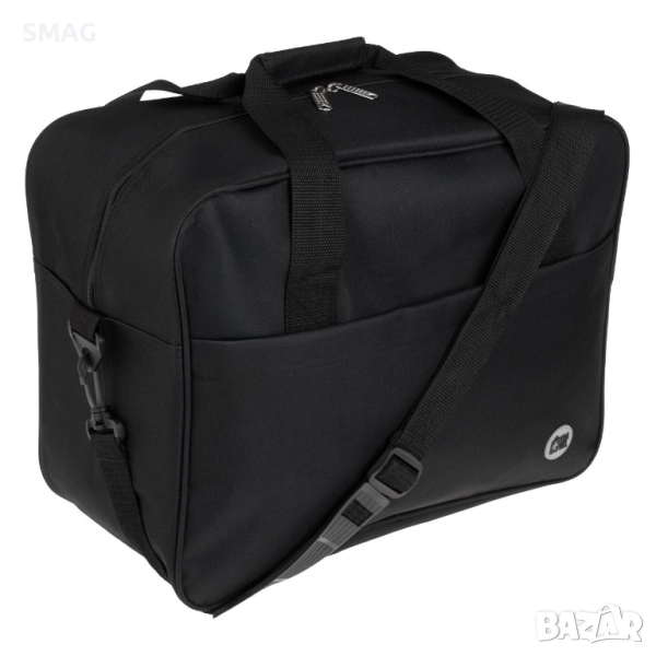 Пътна чанта в черно с външен джоб – 24 л._1247844, снимка 1