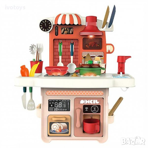 Кухня със светещи котлони, реалистични звуци и течаща вода (42см) - Код 4858, снимка 1