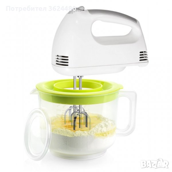 Купа за работа с миксер с капак с отвор против пръскане, снимка 1