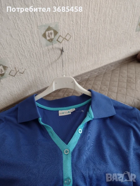 дамска спортна тениска с яка, снимка 1