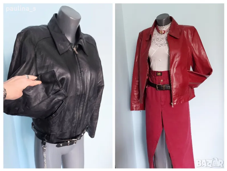 Два броя / M / XL / Естествена кожа / "Vroom & Dressman" "Enjoy||" / Рокерско яке , снимка 1