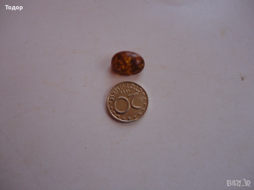 Камък кехлибар за пръстен , снимка 1