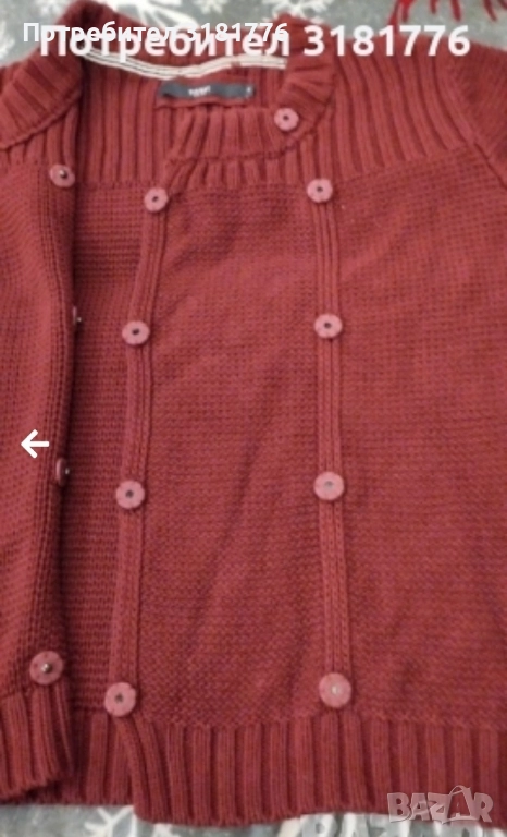 Дамска жилетка с двойно закопчаване., снимка 1