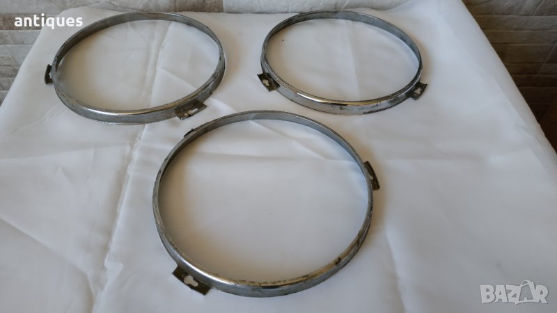 Хромирана гривна за предни фарове - Skoda / Шкода 105 - 120, снимка 1