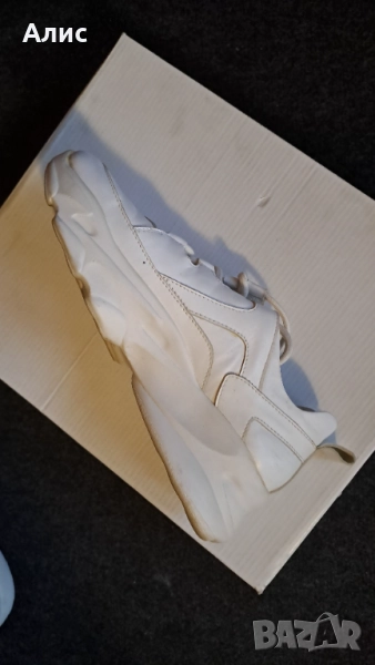 Бели маратонки ест.кожа марка Nuwe, снимка 1