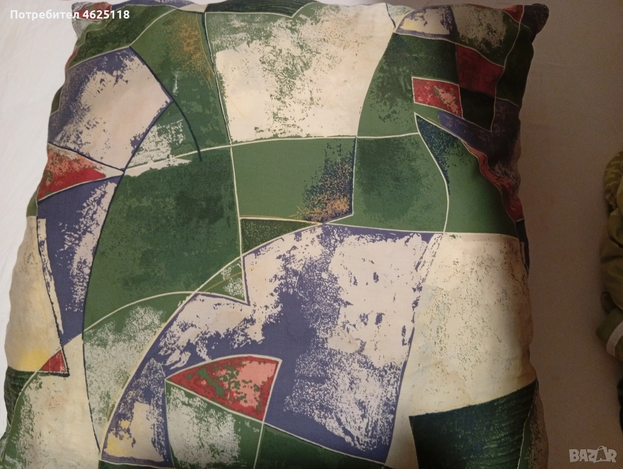Голяма квадратна възглавница 70/70 см, снимка 1