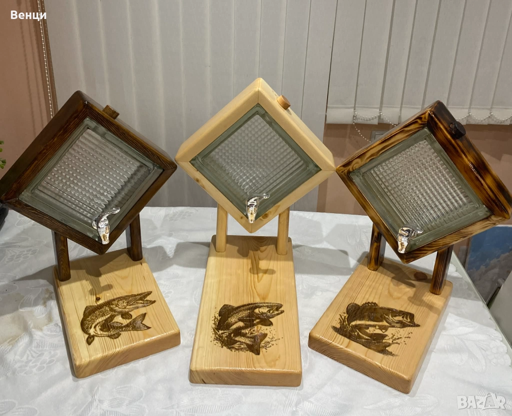 Диспенсъри за алкохол с възможност за гравиране на текст и изображение, снимка 1