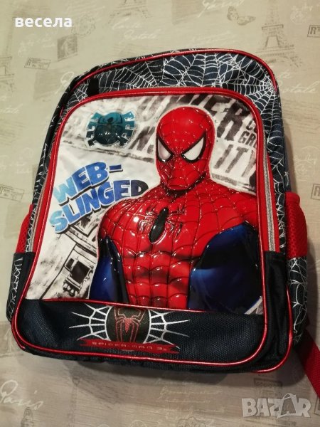 раница за училище спайдермен, анатомична с меки презрамки. много лека. , снимка 1