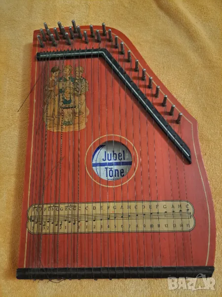 Цитра музикален инструмент, стара, снимка 1