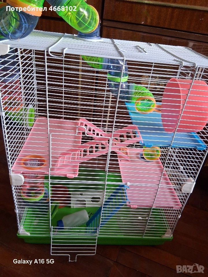 Голяма клетка за хамстери употребявана, снимка 1