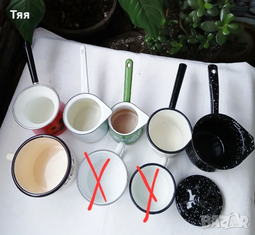 Емайлирани джезвета и канчета , снимка 2 - Съдове за готвене - 49416002