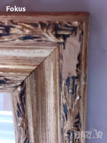 Страхотна италианска картина огледало сребърно фолио, снимка 4 - Антикварни и старинни предмети - 53347180
