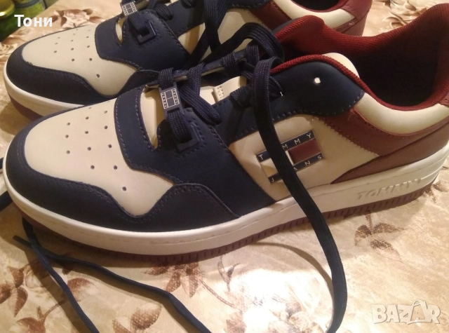 TOMMY HILFIGER Оригинал Нови Дамски Маратонки от Естествена Кожа 41, снимка 11 - Маратонки - 52542424