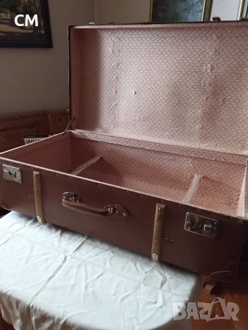 Стар немски куфар, Vulkanfiber, снимка 2 - Антикварни и старинни предмети - 53368245