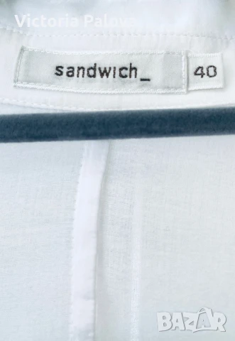 Бяла риза/туника SANDWICH_ , снимка 4 - Ризи - 50503774
