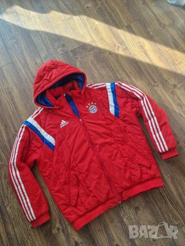 Страхотно мъжко футболно яке ADIDAS BAYERN сезон 2014 / 2015 размер XL / 2XL , снимка 2 - Якета - 52658460
