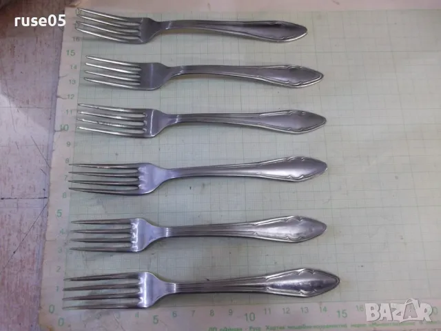 Лот от 6 бр. вилици от завод "П.Денев-Габрово" - 1